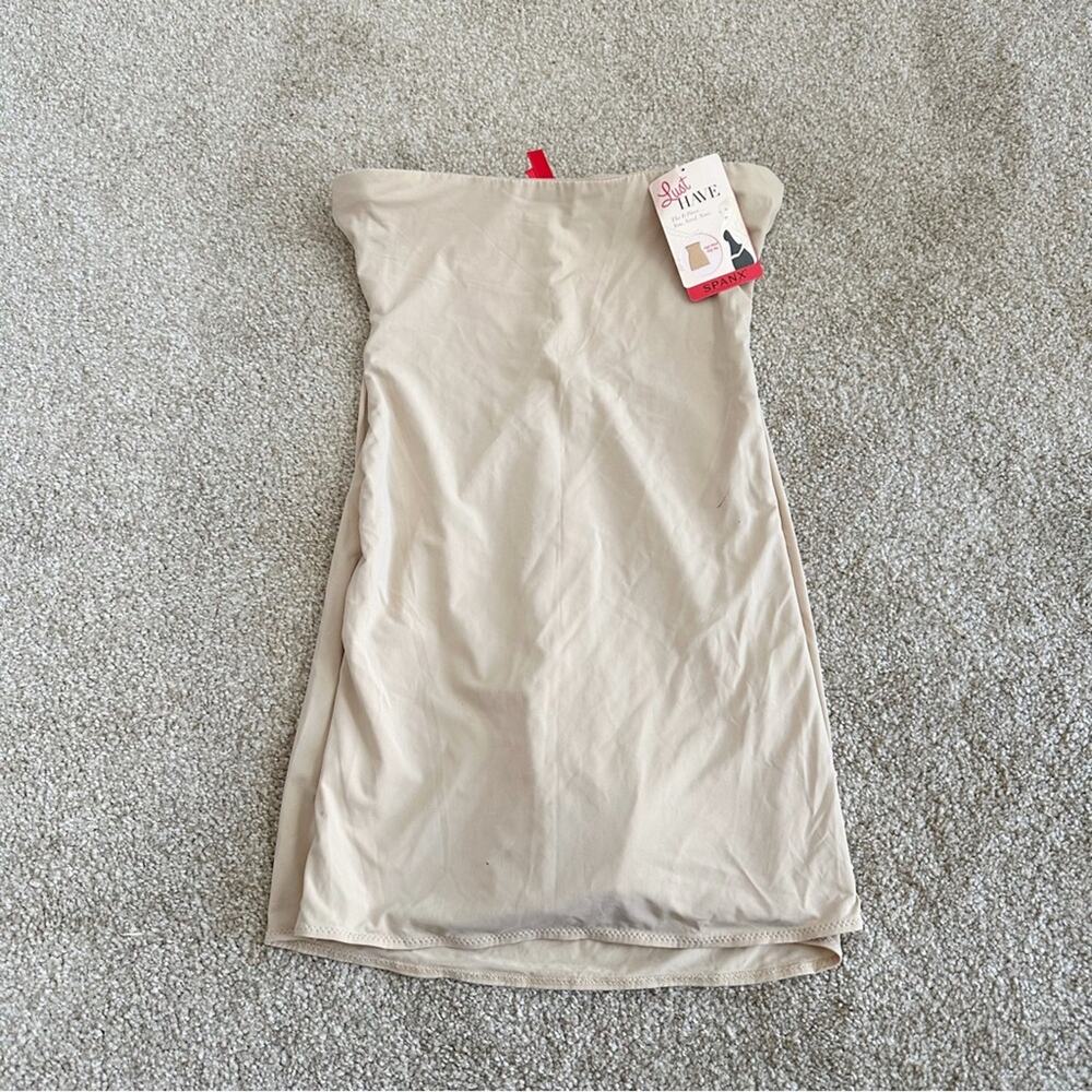 SPANX High Waist Half Slip With Panty Tan Shapewear Medium
